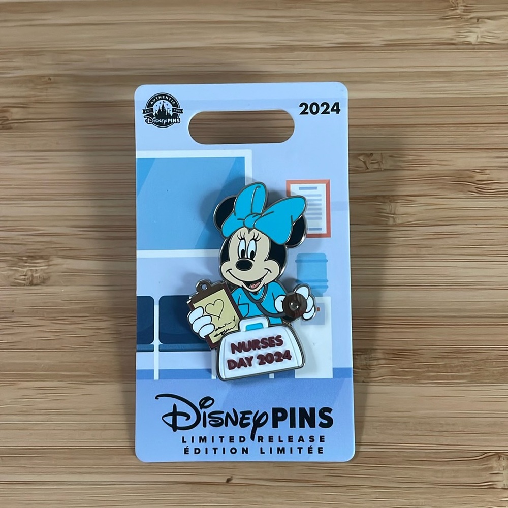2024 Disney Parks Minnie Mouse Nurses Day Pin LR